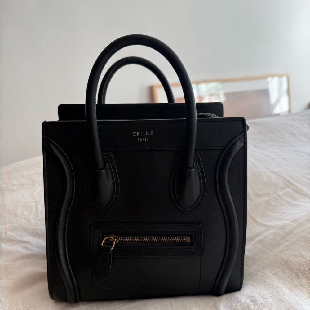 Black Celine Nano Bag